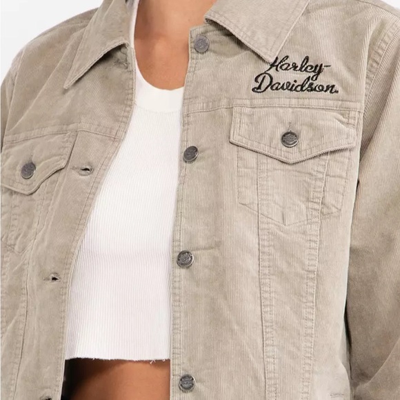 HARLEY-DAVIDSON WOMEN'S TRANSCENDENT CORDUROY JACKET: TIMELESS STYLE - Picture 1 of 6